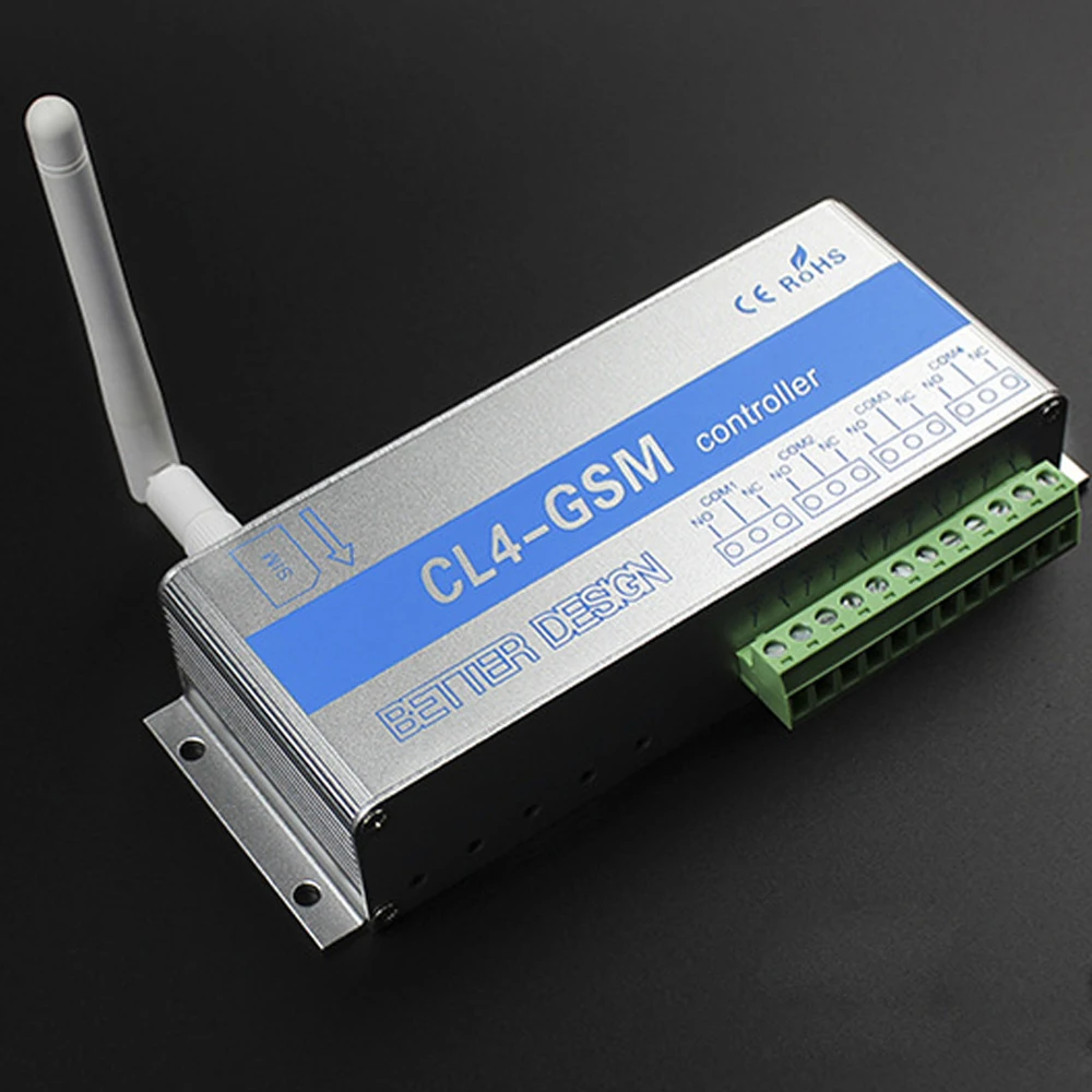 

4 Channels GSM Wireless Switch Controller Phone Call SMS Remote Relay Controller For Electrical Appliance Water Pump
