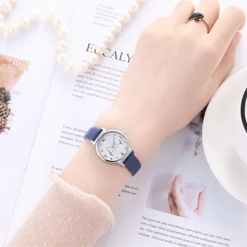

Women's Bracelet Watches Quartz Wrist Watch Exquisite Small Dial Design Casual Leather Band Ladies Dress Quartz Watches Reloj#W