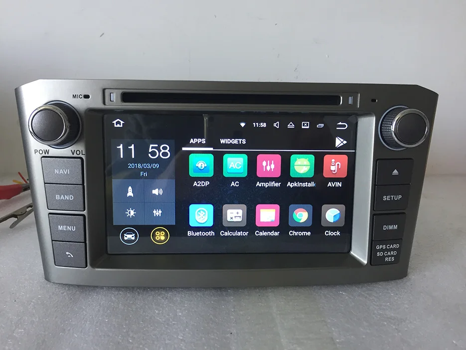 Perfect 1024x600 quad core,7" Android 7.1 for Toyota Avensis  2003-2008 2 din car dvd,gps navigation 3G,Wifi,support dvr,obd2 20