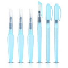 3/6 шт/набор Рисование художественные материалы каллиграфия кисть плоская круглая кисть Набор Акварельная кисть большой объем для воды ручка