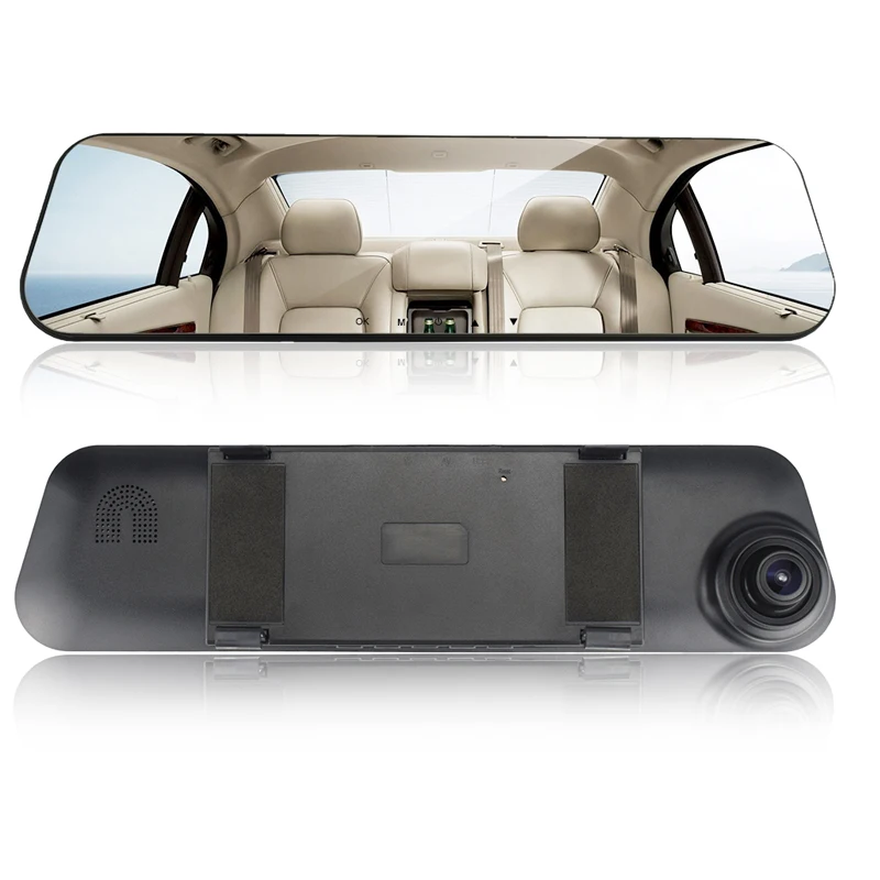 dash cam mirror car dvr mirror dual dash camera dual cameras mirror dashcam full hd dashcamera in car video camera full hd dvrs (2)