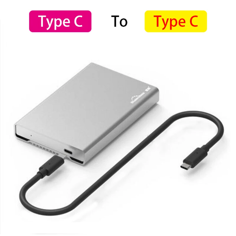 Günstige Usb 3.1 typ C hdd gehäuse voll metall aluminium festplatte caddy 2,5 externe festplatte abdeckung fall für sata hdd ssd blueendless
