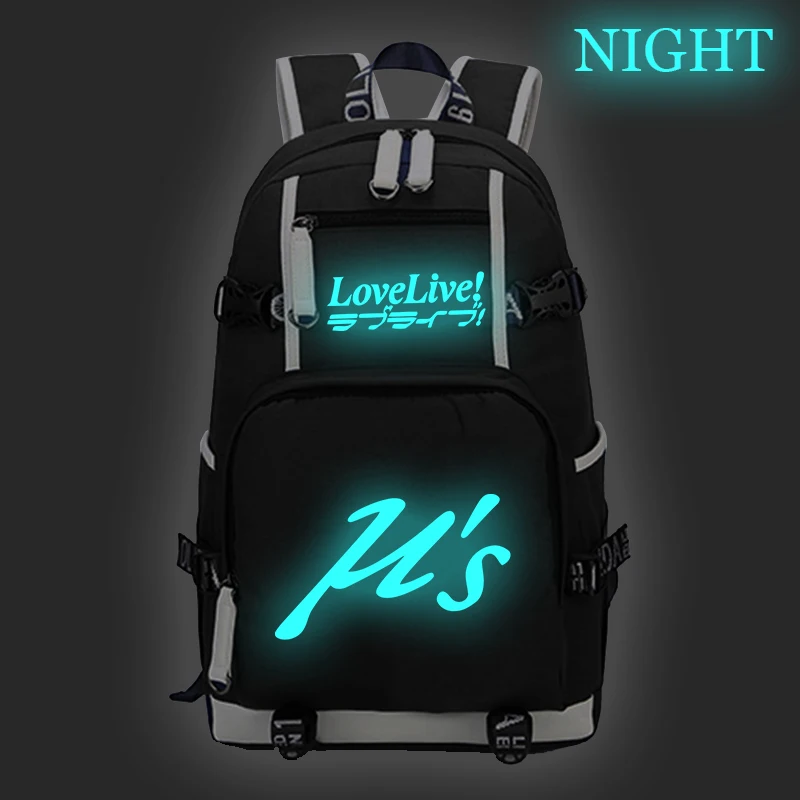 

Love Live Luminous Printing Backpack Teens Kids Boys Girls School Bags Children Anime Large Capacity Backpack Travel Bag