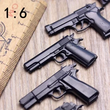 1:6 солдат пистолеты модель орнамент пластиковый пистолет пустынные ястребы Вальтер Браунинг Военная песочница сцены для 1" фигурка