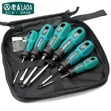 LAOA 6 шт. Набор Отверток Ремонт Бытовой Инструменты CR-V Магнитные Отвертки Крестовая отвертка/прямо отвертка