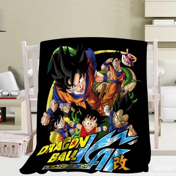 

Custom Dragon Ball Z Blanket Soft DIY Picture Decoration Bedroom Size 56x80Inch,50X60Inch,40X50Inch P+