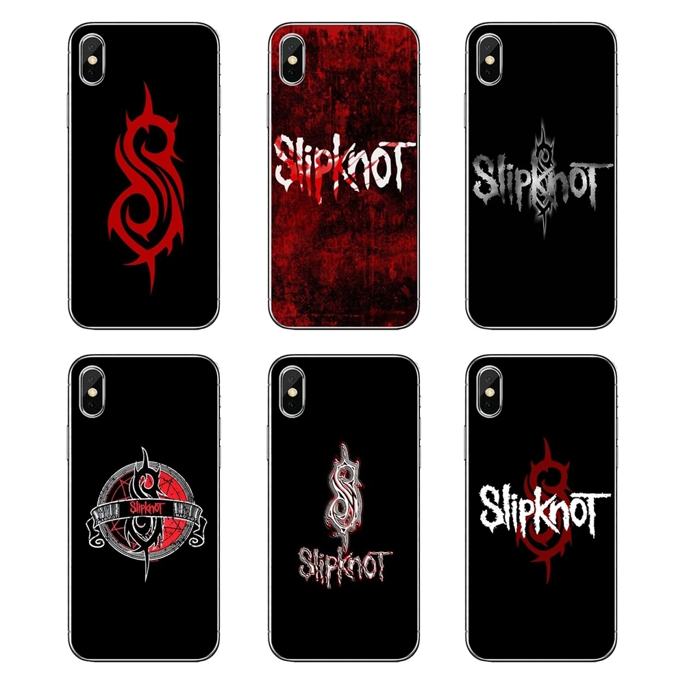 Американский тяжелый металл логотип Slipknot прозрачный мягкий чехол Чехлы для samsung