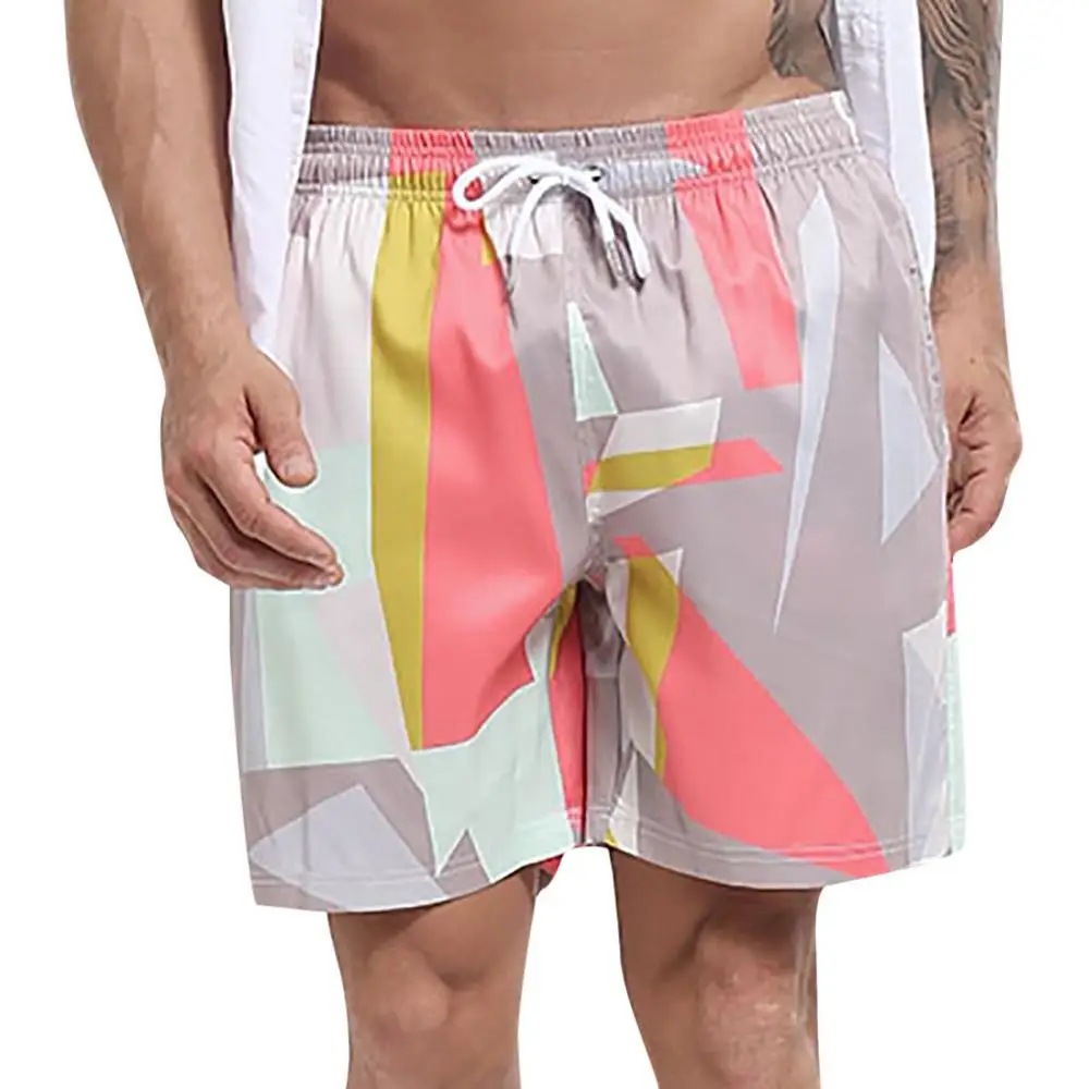 Модные мужские шорты с полосатым ремешком, пляжный фитнес, спортивный быстрый сухой, Повседневный, летний,, мужской, мягкий, крутой, для отдыха, свободный, красивый