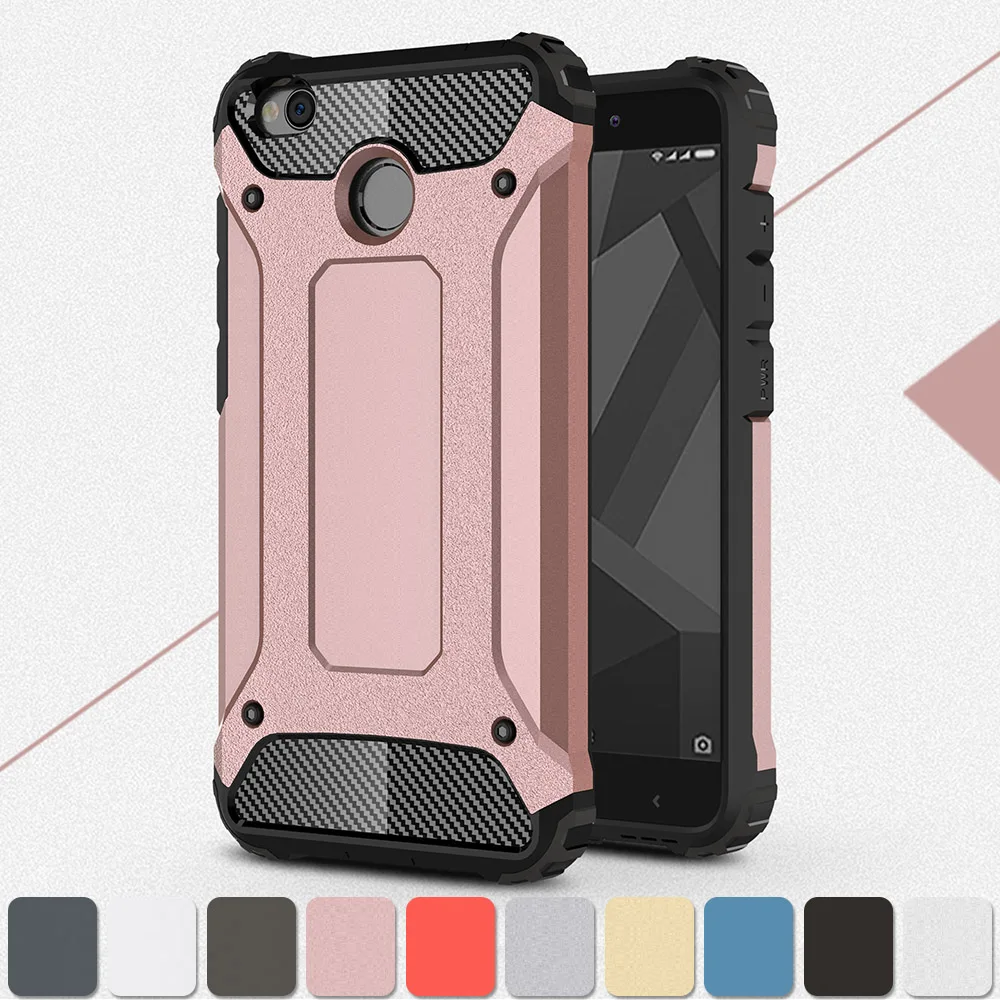 

Armor Case for Xiaomi Redmi 4X 4 X Redmi4X Phone Bumper Fitted Case for Xiaomi Redmi X4 Red mi 4X Redmi4 X Hard Protection Cover