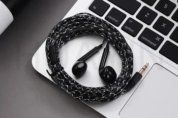

3 meters long line wired Jack 3.5mm earphones computer headset crystal line headphones 5 generation earplugs TV headset