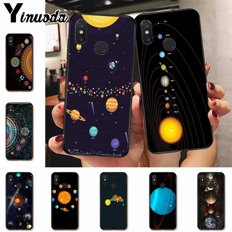 

Ynuoda Saturn Saturnus Planets of Solar System black soft tpu Case for xiaomi mi 8se 6 note2 note3 redmi 5 plus note5 cover