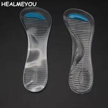 Нескользящие Для женщин гель 3/4 длина Арка Поддержка противоскользящие массируя плюсневой Подушки ортопедические Стельки для обувь на высоком каблуке