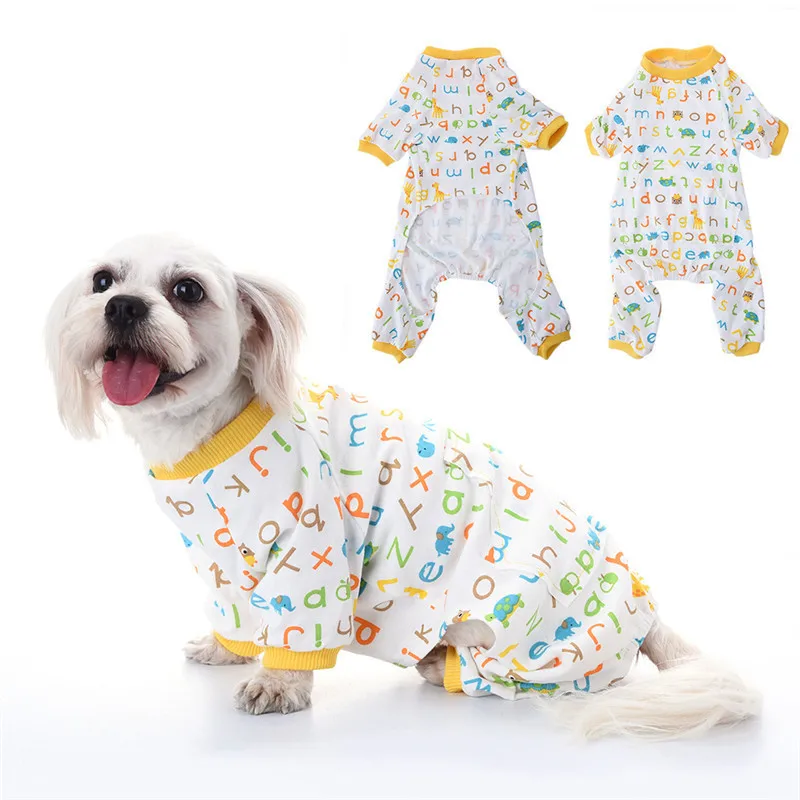 

TAONMEISU Cute Pattern Dog Clothing Cotton Dog Pajamas Pet Puppy Dog Soft Warm Cozy Mono Mamluk Sleepwear 2017