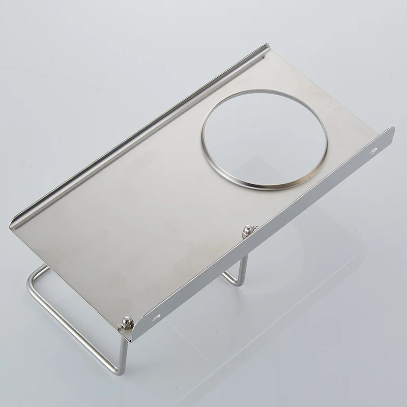 Нержавеющая сталь держатель для туалетной щетки чашка с полкой хром многофункциональные аксессуары для ванной комнаты BAIANLE
