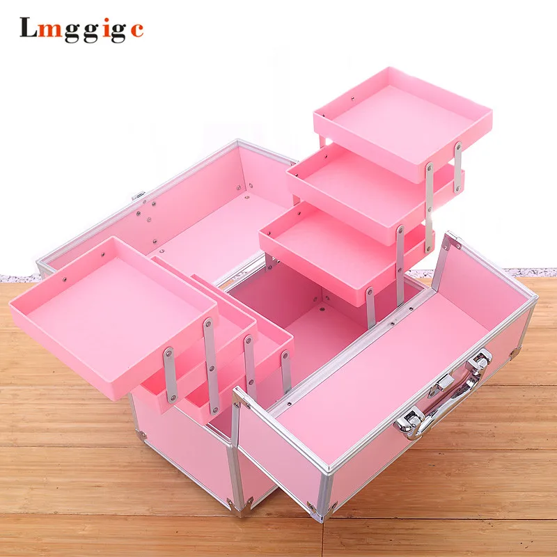 

Cosmetic Bags,Makeup Case,Nails Kit,Beauty Box ,PVC Travel Toolbox ,32*26.5*19cm Cabin Suitcase