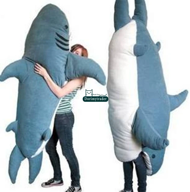 Dorimytrader Cartoon Animal Shark Beanbag Giant Plush Soft Sharks Toy Sleeping Bag Tatami Sofa Mat 2 Dorimytrader Cartoon Animal Shark Beanbag Giant Plush Soft Sharks Toy Sleeping Bag Tatami Sofa Mat 2