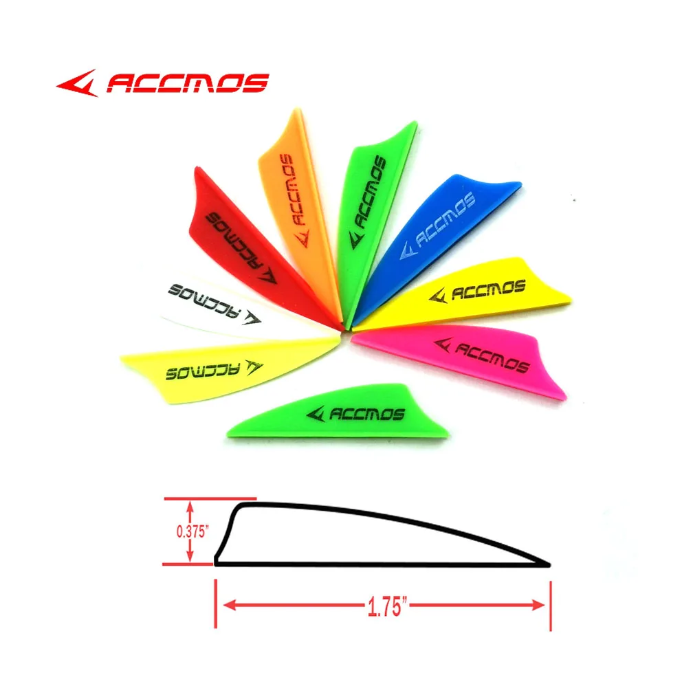Arrow Vanes Feather-Accessories Carbon-Arrow-Shaft Archery Plastic Shooting for DIY 60pcs