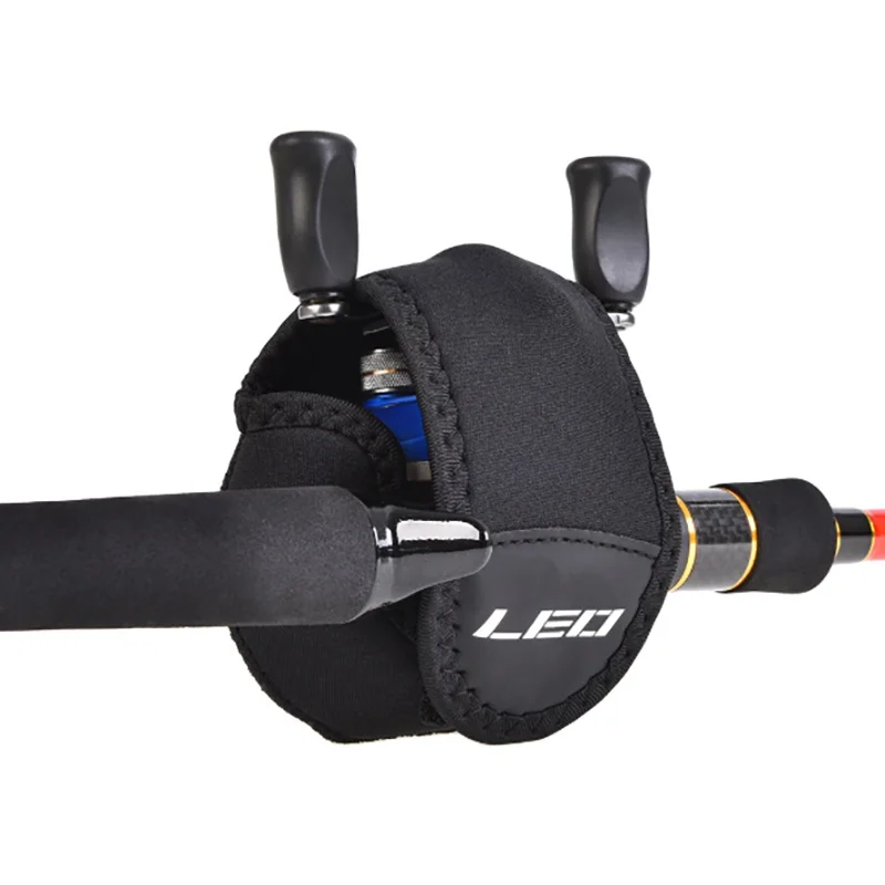 

Black Super Light And Strong Neoprene Fishing wrap Fishing Reel Bag Protective Case Cover Pouch Storage Portable Bag