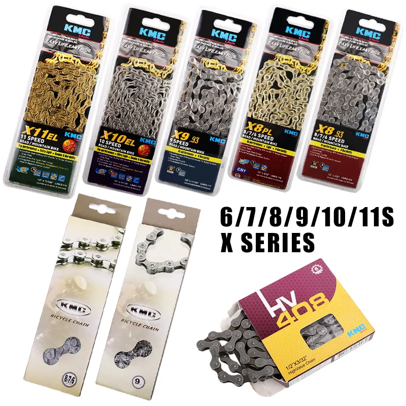 Cheap KMC Chain 6 7 8 9 10 11 speed X8 X9 X10 X11 with titanium gold silver for mtb road bicycle giant bike accessories cycling parts 2 Cheap KMC Chain 6 7 8 9 10 11 speed X8 X9 X10 X11 with titanium gold silver for mtb road bicycle giant bike accessories cycling parts 2