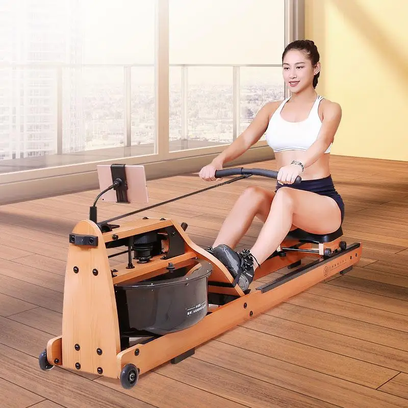 

Explosion models intelligent wooden water resistance rowing machine pro home fitness equipment paddle machine