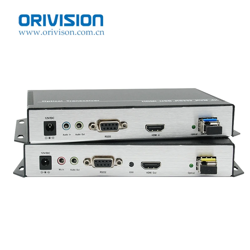 ZY-OKH501 4K*2K HDMI KVM fiber optic extender 10KM with rs232/USB/audio/mic/EDID over Single-mode 1