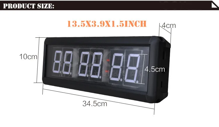 1.8 inch Remote Led Display Led Countdown Clock Count Up Countdown Timer For researched and Swim Use Stopwatch Gym Boxing gym (20)