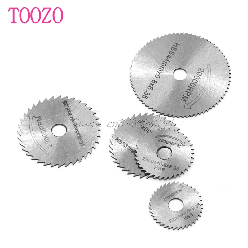 

New 5Pcs Cut off Saw Blades HSS Cutting Discs + 1 Mandrel For Rotary Blade Tool #S018Y# High Quality