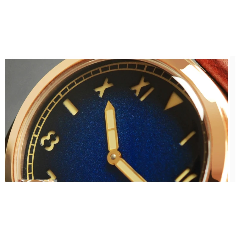 Винтажные бронзовые часы San Martin CuSn8, автоматические часы, наручные часы для дайвинга, Водонепроницаемость 100 м, светящиеся стрелки, самовзводные часы
