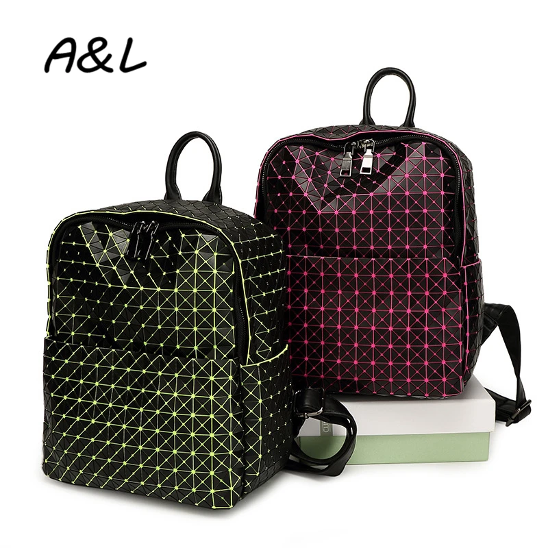 

2016 New Fashion Women Backpack Bags Lady Large Capacity Geometry Travel Bag School Backpacks for Teenage Girls Sac a Main A0178