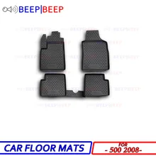 Для Fiat 500 2008-автомобильные коврики, автомобильные коврики, пыленепроницаемый водонепроницаемый автомобильный Стайлинг, украшение интерьера