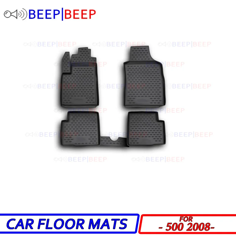 

For Fiat 500 2008- car floor mats carpets auto floor mat dust proof water proof car styling interior decoration