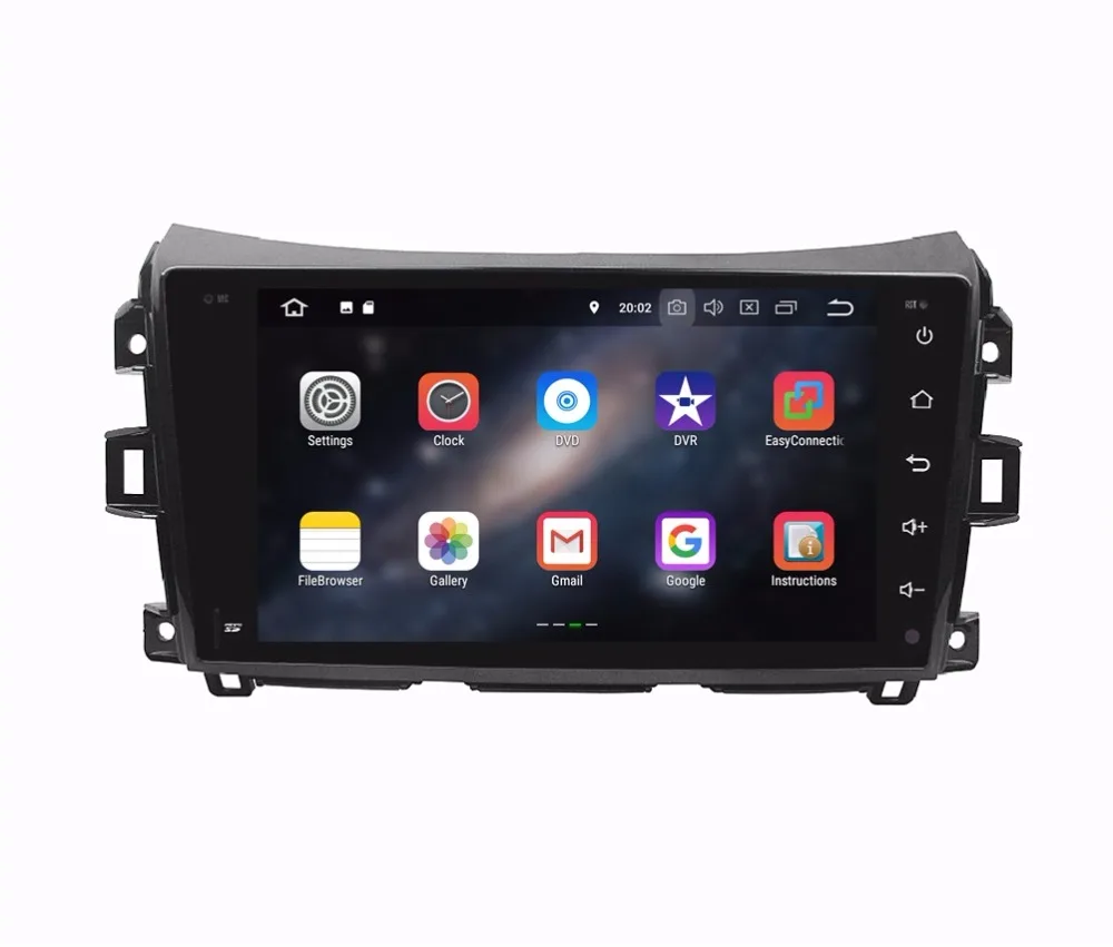 Perfect 1024*600 9" Quad Core Android 8.1 Car Audio DVD Player for Nissan Navara 2016 Right Driving Radio GPS WIFI Bluetooth Mirror link 1