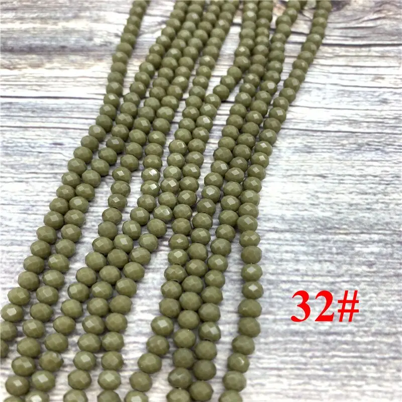 2x3mm/3x4mm/4x6mm Crystal Rondel Beads Faceted Glass Beads For Jewelry Making DIY Female Bracelet Necklace Jewelry 2x3mm/3x4mm/4x6mm Crystal Rondel Beads Faceted Glass Beads For Jewelry Making DIY Female Bracelet Necklace Jewelry