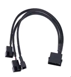 Molex 4 Булавки 3x3/4-Булавки 5v12v USB рукавами Dual Fan Адаптеры питания кабель 30 см AU16 челнока