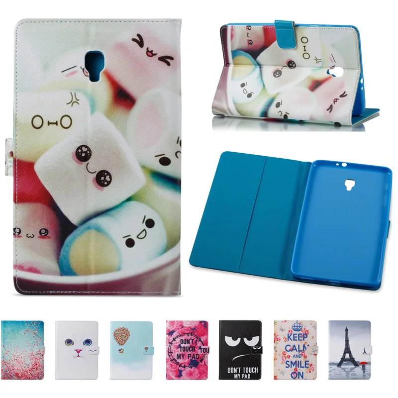 

Fashion butterfly Cute Cat Book Wallet PU Leather Stand Case smart Cover For Samsung Galaxy Tab A 8.0 T380 T385 2017