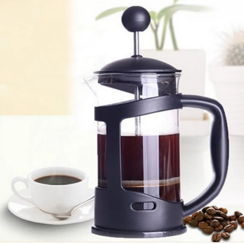 350ML Coffee Maker French Hand Press Cafeteira Espresso Glass Stainless Steel Coffee Machine Filter Coffee Pot Percolator (4)