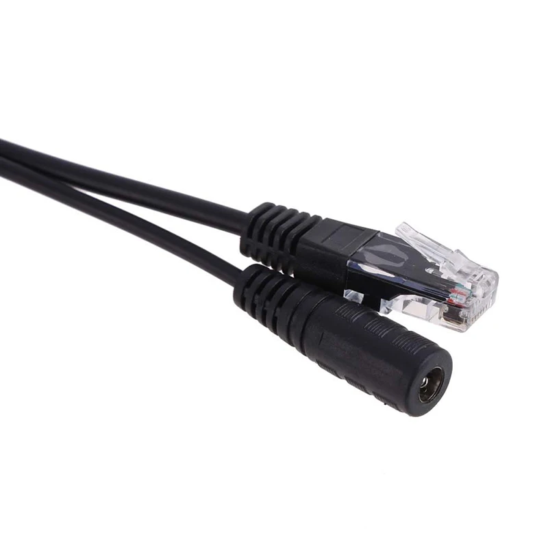 2 шт. POE кабель Пассивный блок питания через Ethernet адаптер Сплиттер RJ45 инжектор 12 48