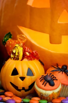 

Halloween Props Decoration Photo Backdrops Backgrounds Pumpkin Printed studio Retro Wallpaper For Indoor studio D-2703