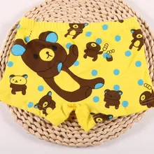 3 шт./лот, Мягкое хлопковое детское нижнее белье, трусы для мальчиков с рисунком медведя, трусы-боксеры для мальчиков, детское нижнее белье для подростков