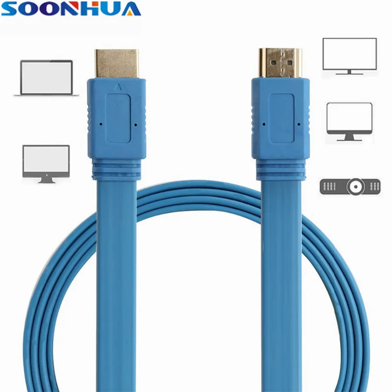 

SOONHUA 1.5m High Speed HDMI Cable to HDMI Cable 1.4a Version HD 1080P Copper Cable for Home Theater DVD Player Projector PS3