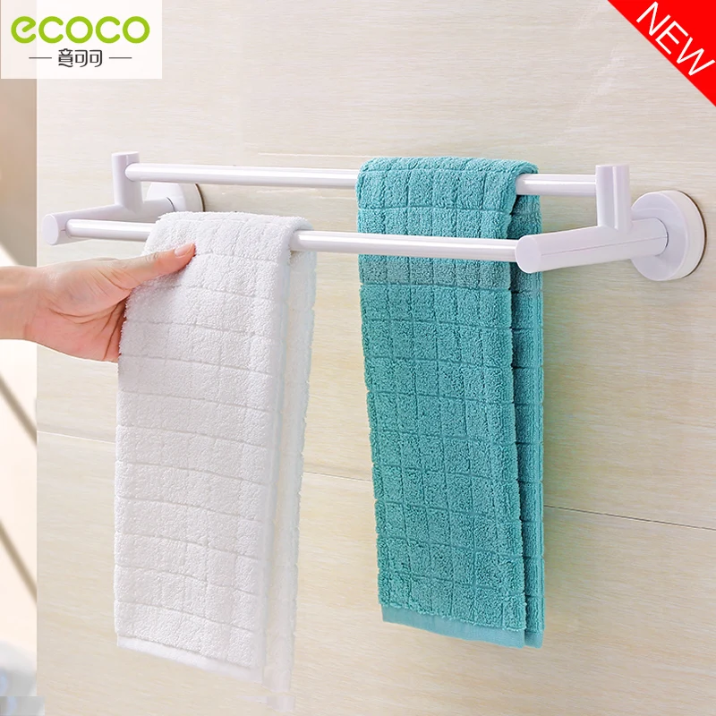 

Double sucker towel rack with suction cup towel rack