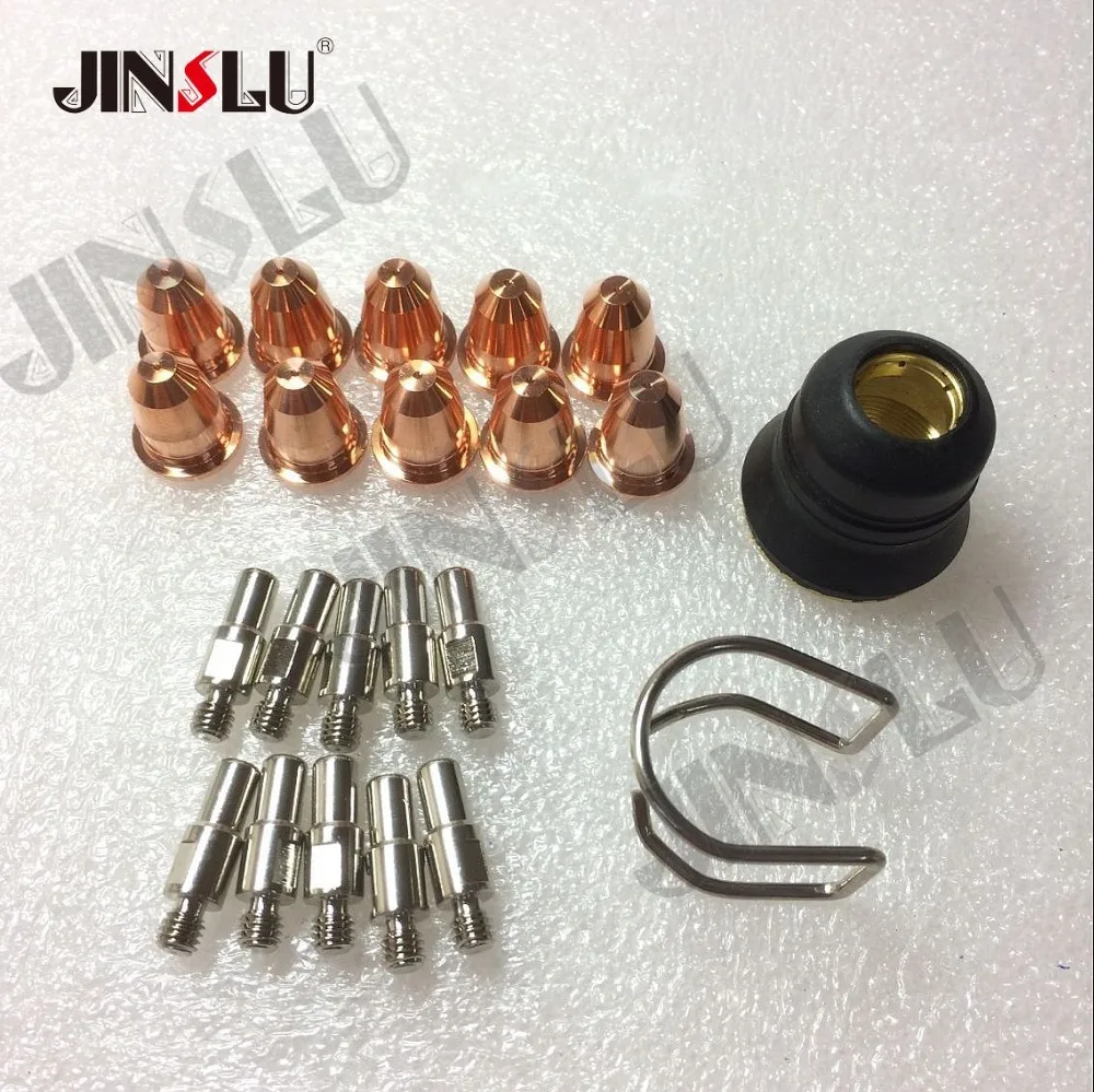 OEM Trafimet S25 S35 S45 PT-40 PT40 IPT-40 Plasma Torch Consumables Kit 22 Pieces welding machine parts OEM Trafimet S25 S35 S45 PT-40 PT40 IPT-40 Plasma Torch Consumables Kit 22 Pieces welding machine parts