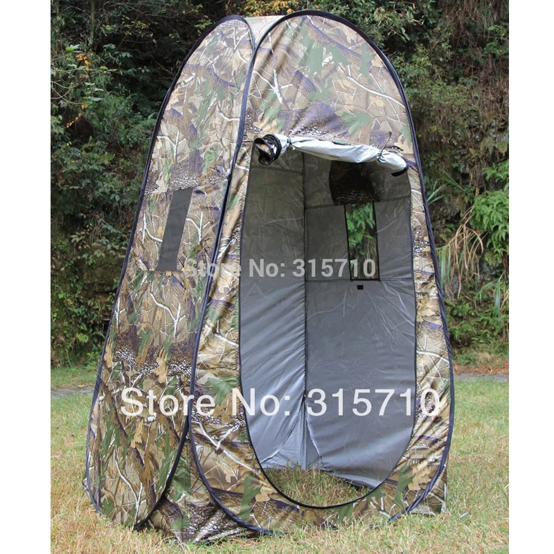 Портативный уединенный Душ Туалет Кемпинг всплывающая палатка камуфляж/УФ функция Открытый туалетный тент/фотография палатка одного человека