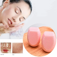 Facial Silicone Cleansing Brush Cleaning Pores Control Oil Remove Blackheads Face Massage Wash Brush