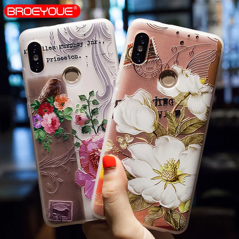 

BROEYOUE Case For Xiaomi Redmi Note5 China Version Note 5 Pro Case Soft Relief Silicone Cases For Xiaomi Redmi Note5 Case Fundas