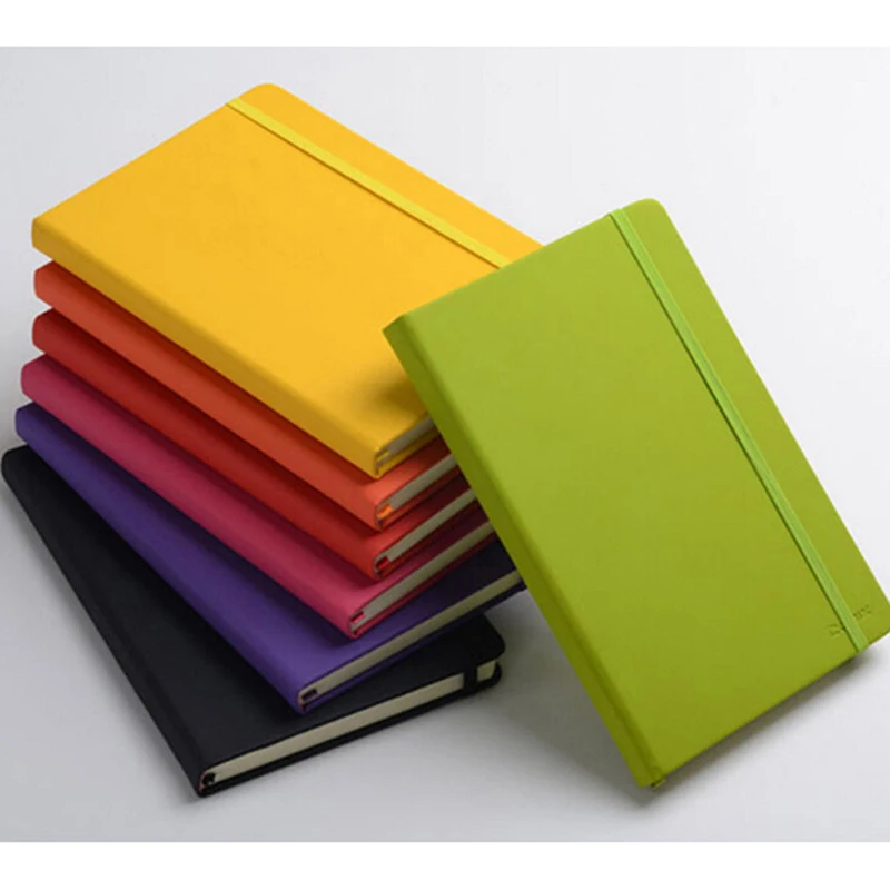 Good Home Office Storage Faux Leather Strap Business Notebook Elastic Band Notepad Creative Pupils Homework School Supply | Дом и сад