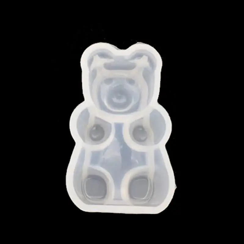 Gummy медведь конфеты силиконовые формы торт Шоколадный помадка смолы кулон ювелирные изделия DIY - Цвет: L