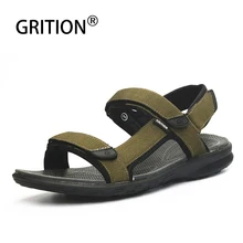 GRITION/; мужские сандалии; уличная Летняя Пляжная прогулочная повседневная обувь на плоской подошве; удобная Легкая спортивная обувь с открытым носком