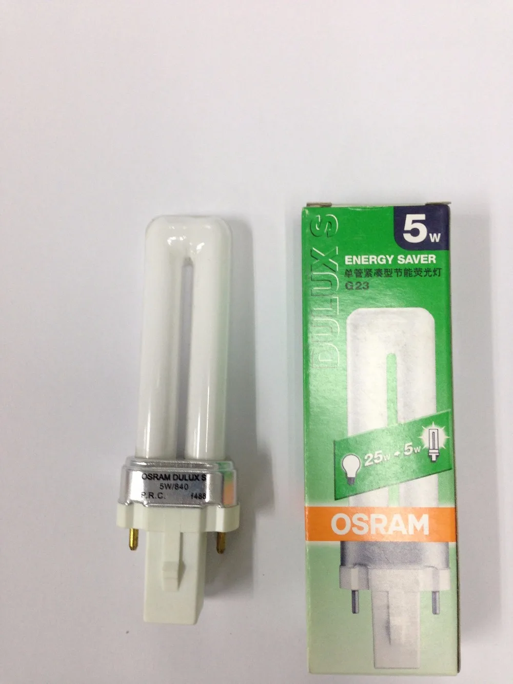 OSRAM DULUX S 5 Вт/840 G23 2PIN энергосберегающие лампы 220v5w лампы|dulux s|osram dulux sosram |
