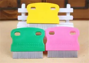 

BESTIM INCUK Pet Dog Cat Clean Comb Grooming Tool Steel Small Fine Toothed Comb Catching Lice